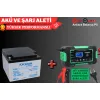 YOKOHAMA 12V 26 AH VE Ucomen 12V 6A LED Göstergeli Akü Şarj Cihazı YOKOHAMA 12V 26 AH VE Ucomen 12V 6A LED Göstergeli Akü Şarj Cihazı